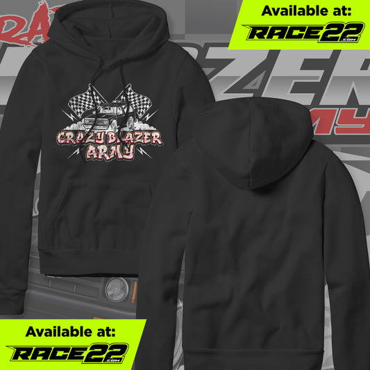 Crazy Blazer Army - Textured Silhouette Blazer Hoodie