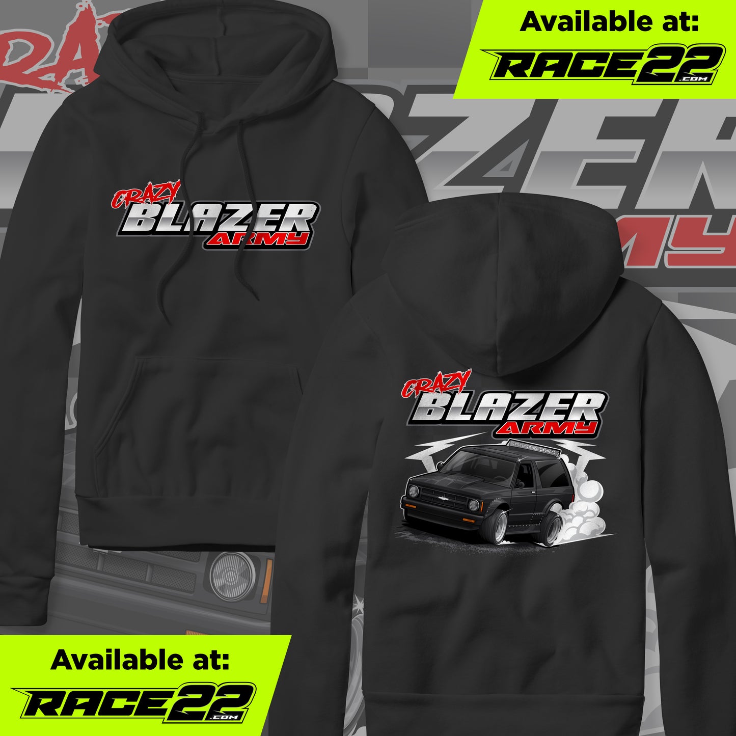 Crazy Blazer Army - Blazer Burnout Hoodie