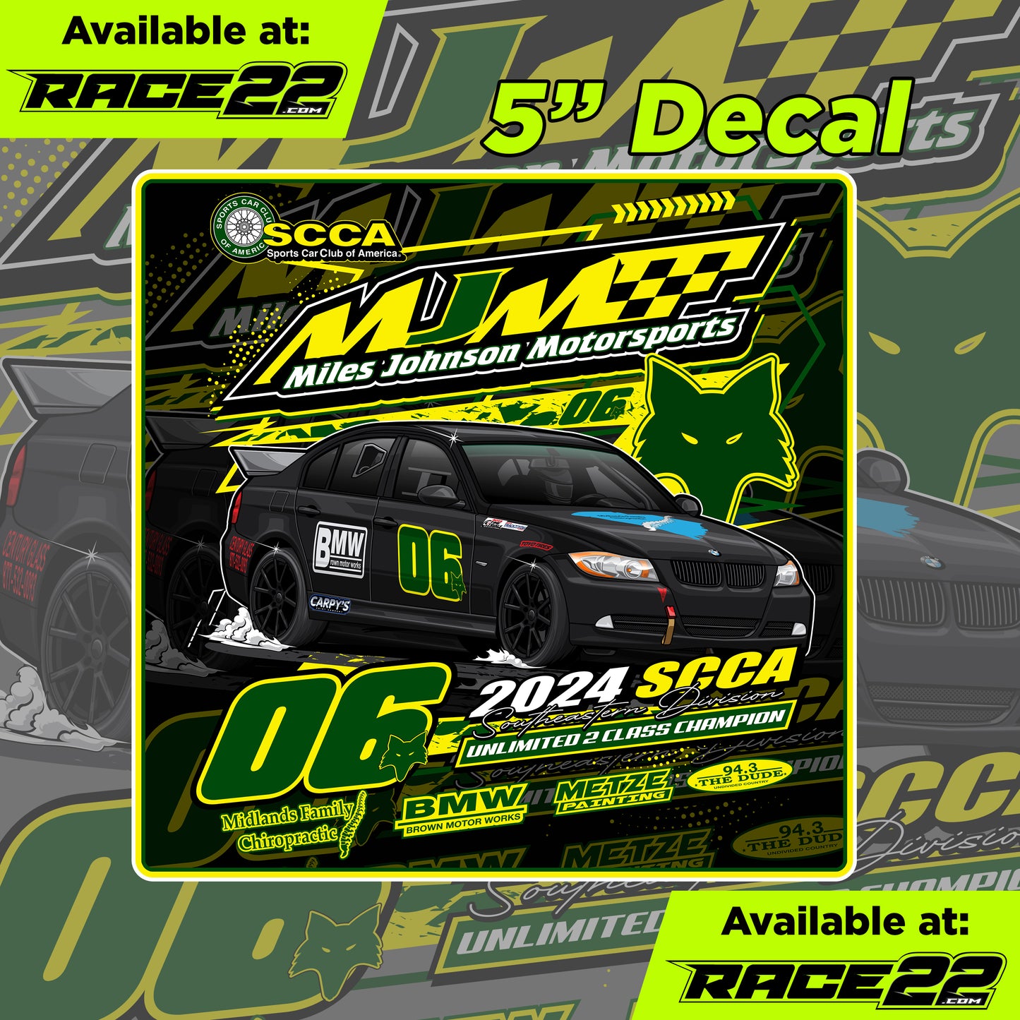 Miles Johnson - 2025 Design Decal