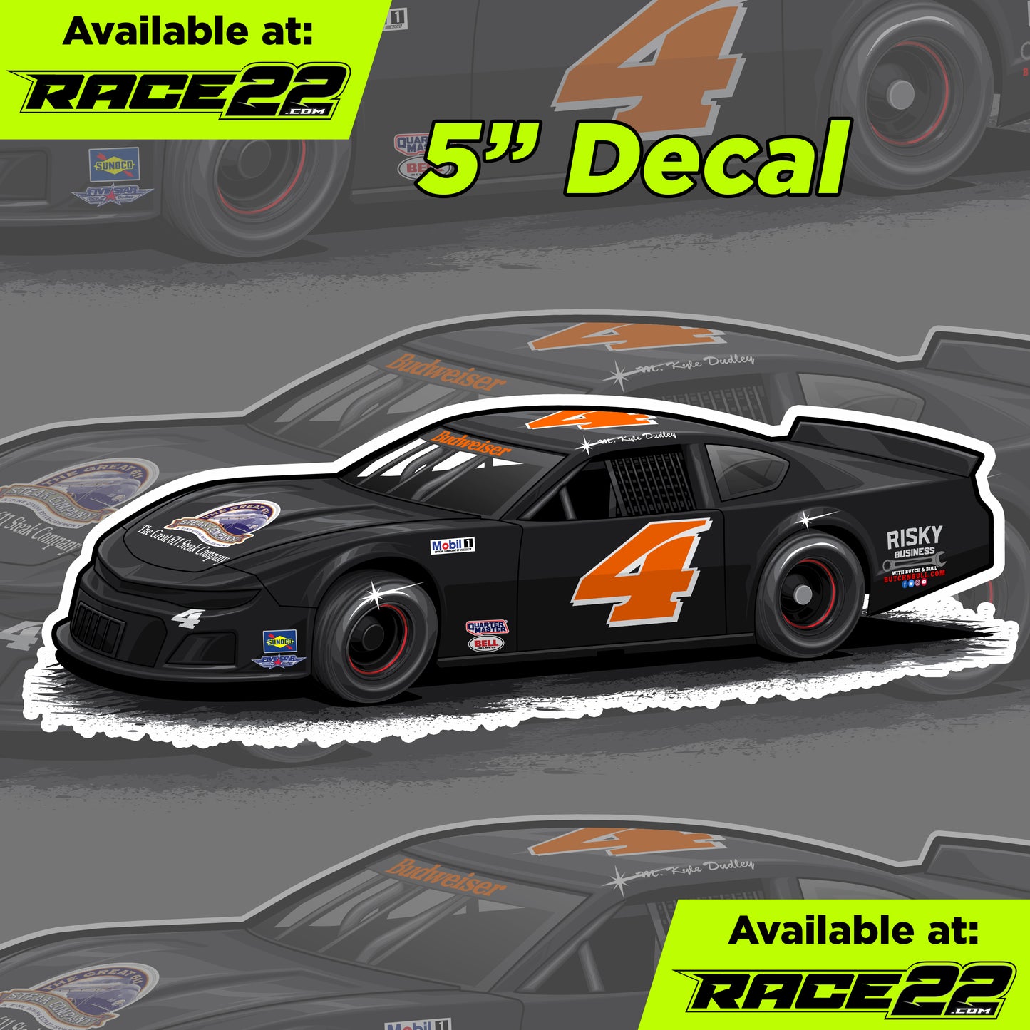 Kyle Dudley - Dutchess 4 Car Decal