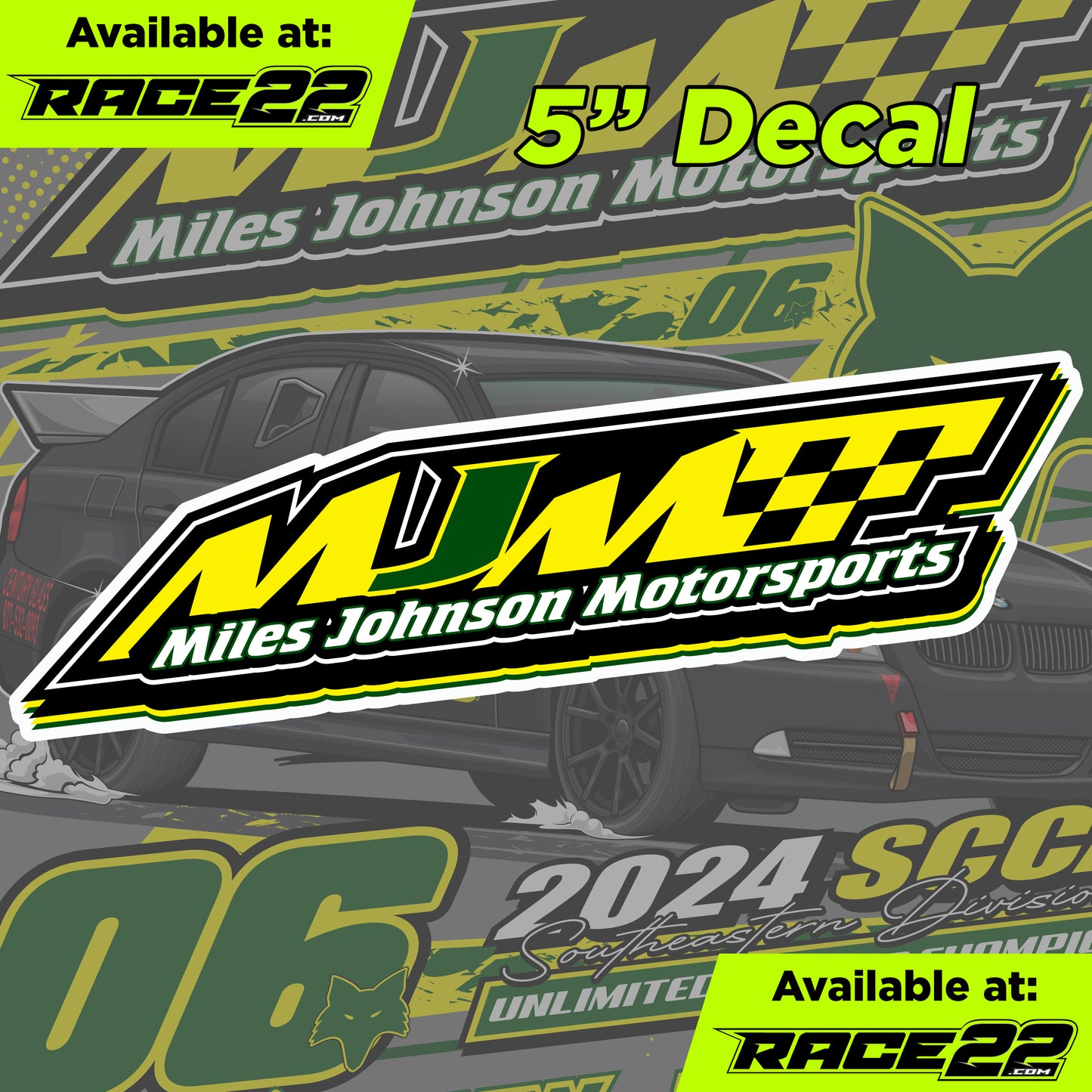 Miles Johnson - MJM Logo Decal