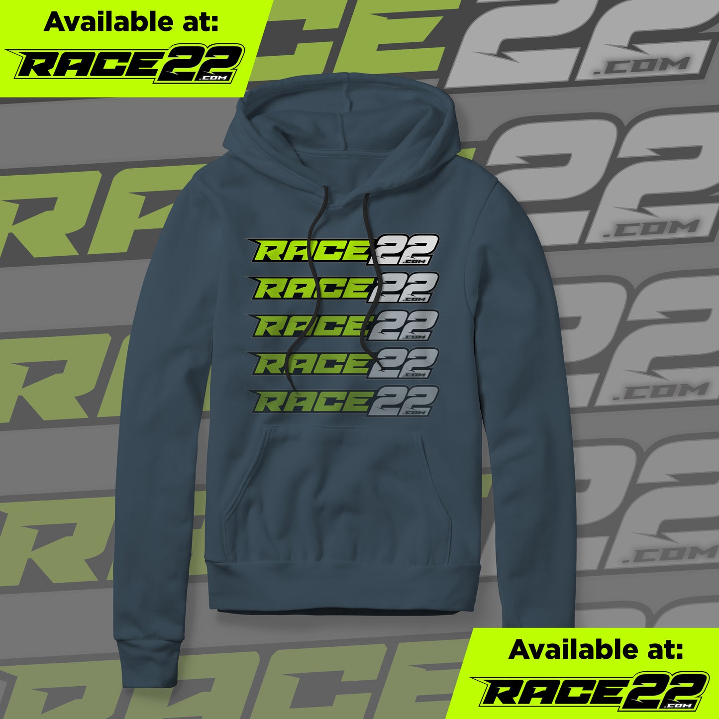 RACE22 - Fade Out Logo Hoodie