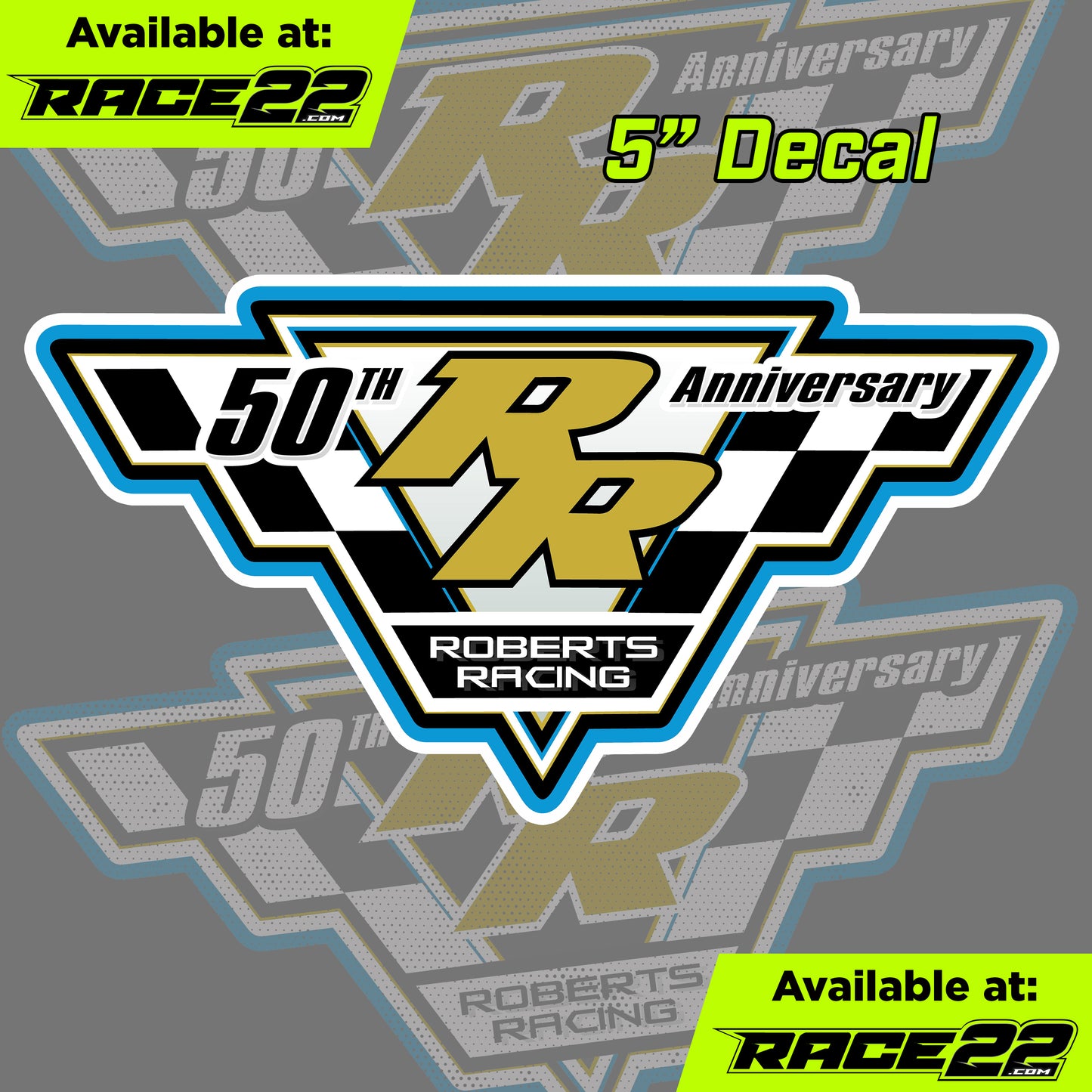 David Roberts - 50th Anniversary Logo Decal