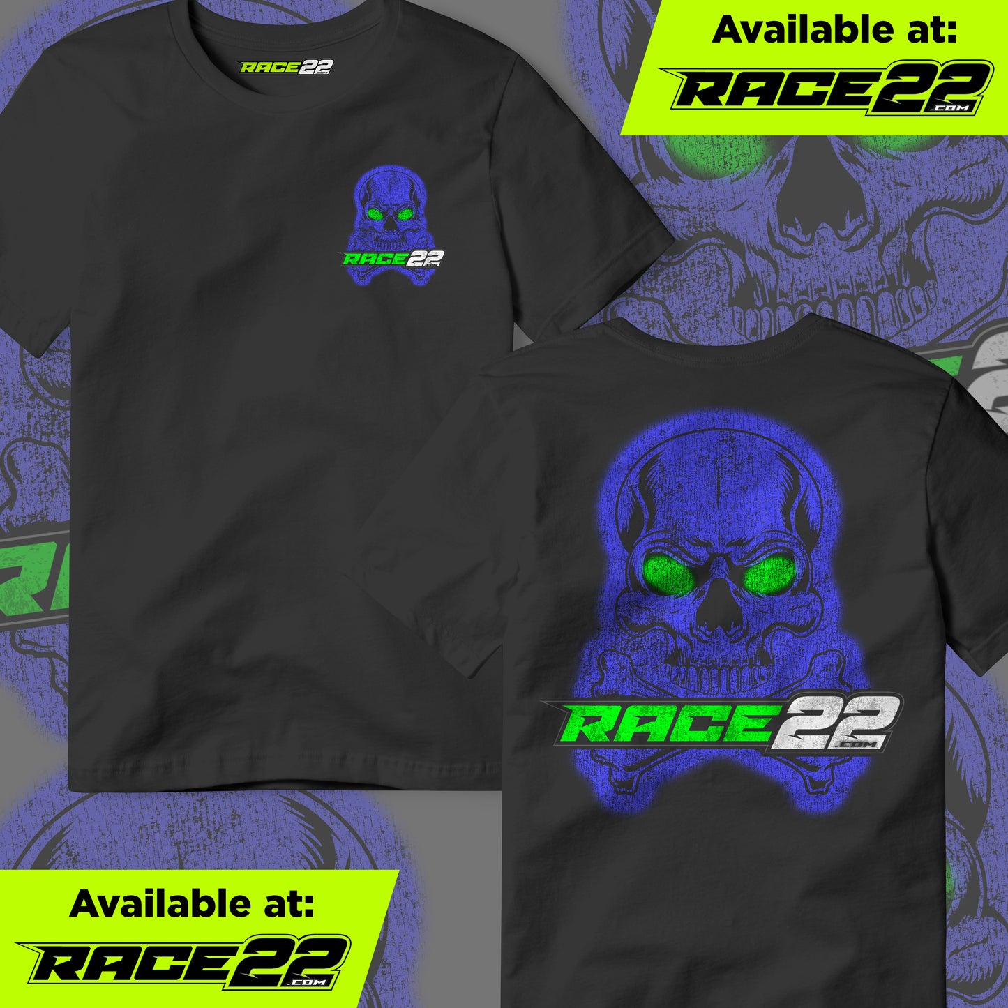 RACE22 - Blue Green Skull