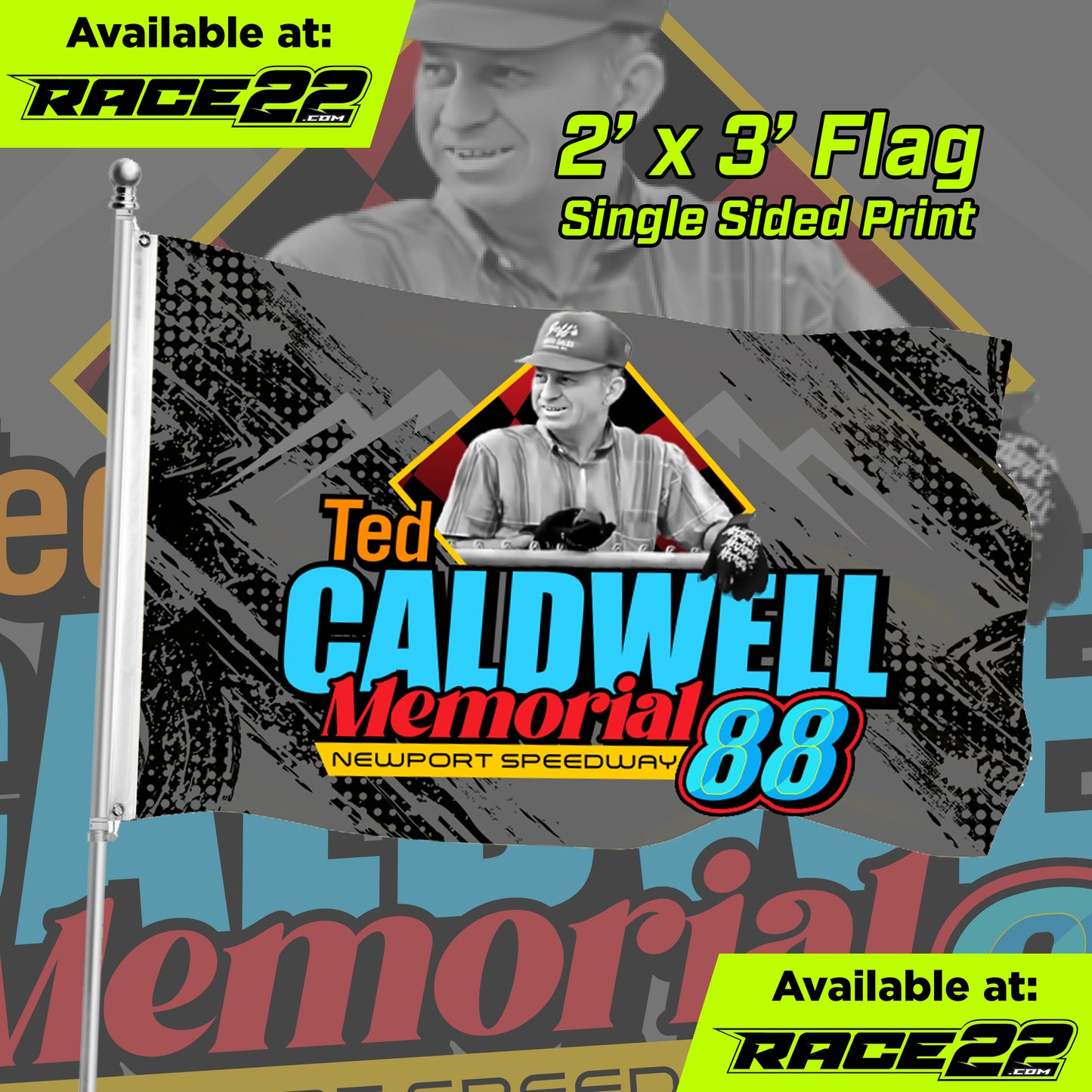 Ted Caldwell Memorial - Ted Logo Flag