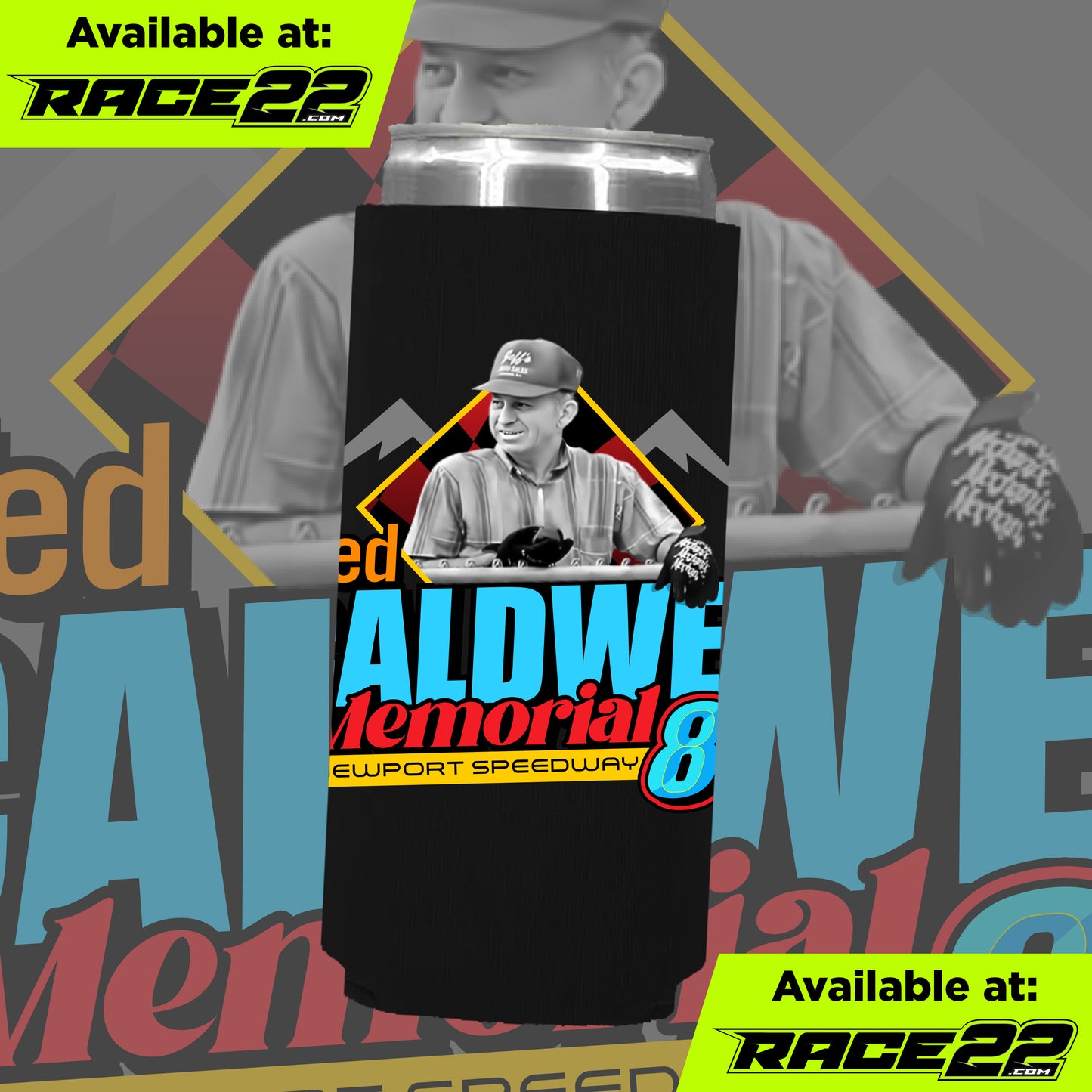Ted Caldwell Memorial - Logo Slim Can Koozie