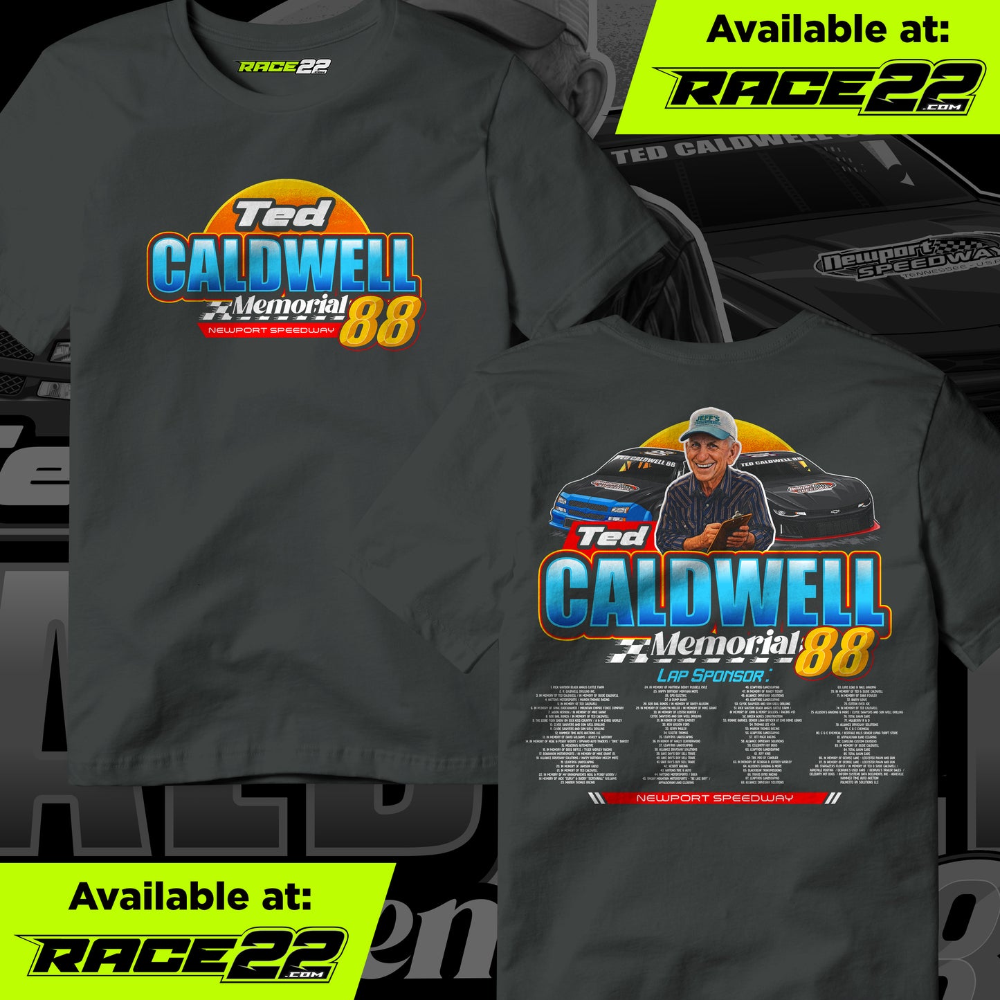 Ted Caldwell Memorial - 2026 Lap Sponsor T-Shirt