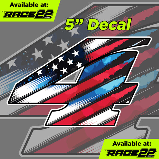 Kyle Dudley - 4 America Number Decal