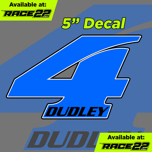 Kyle Dudley - 4 Dudley Number Decal