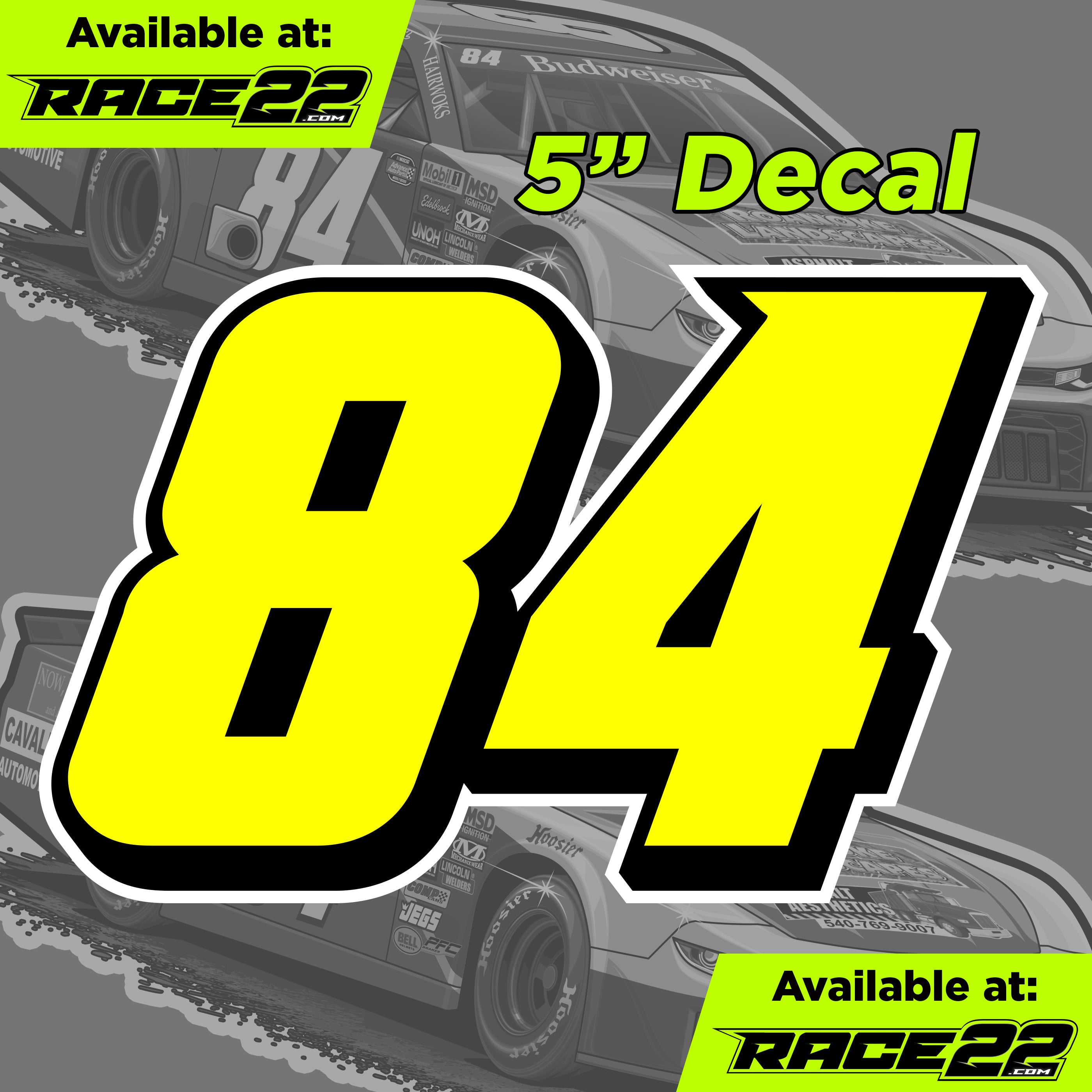 Drew Bond - 84 Number Decal – RACE22.com