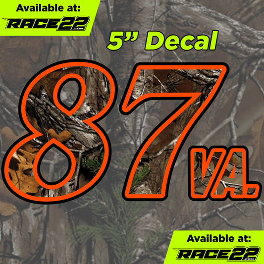 Mike Looney - 87va Camouflage Number Decal