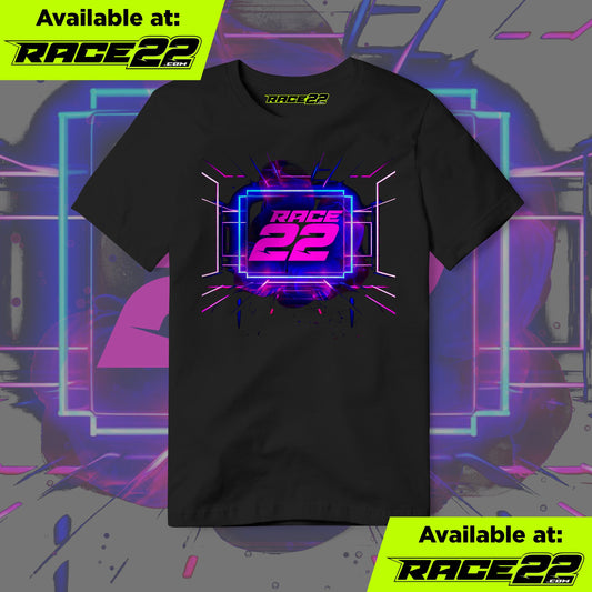 RACE22 Neon Bomb Logo T-Shirt