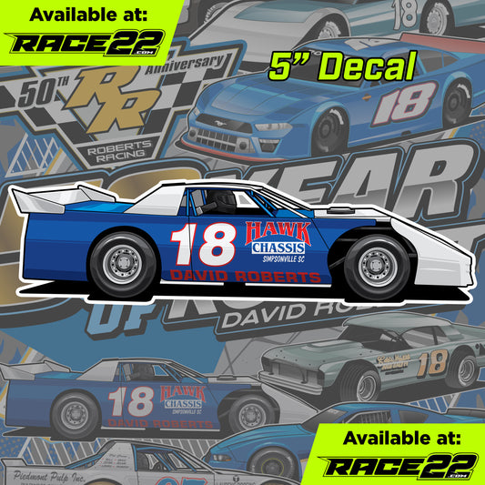 David Roberts - Dirt Car Decal
