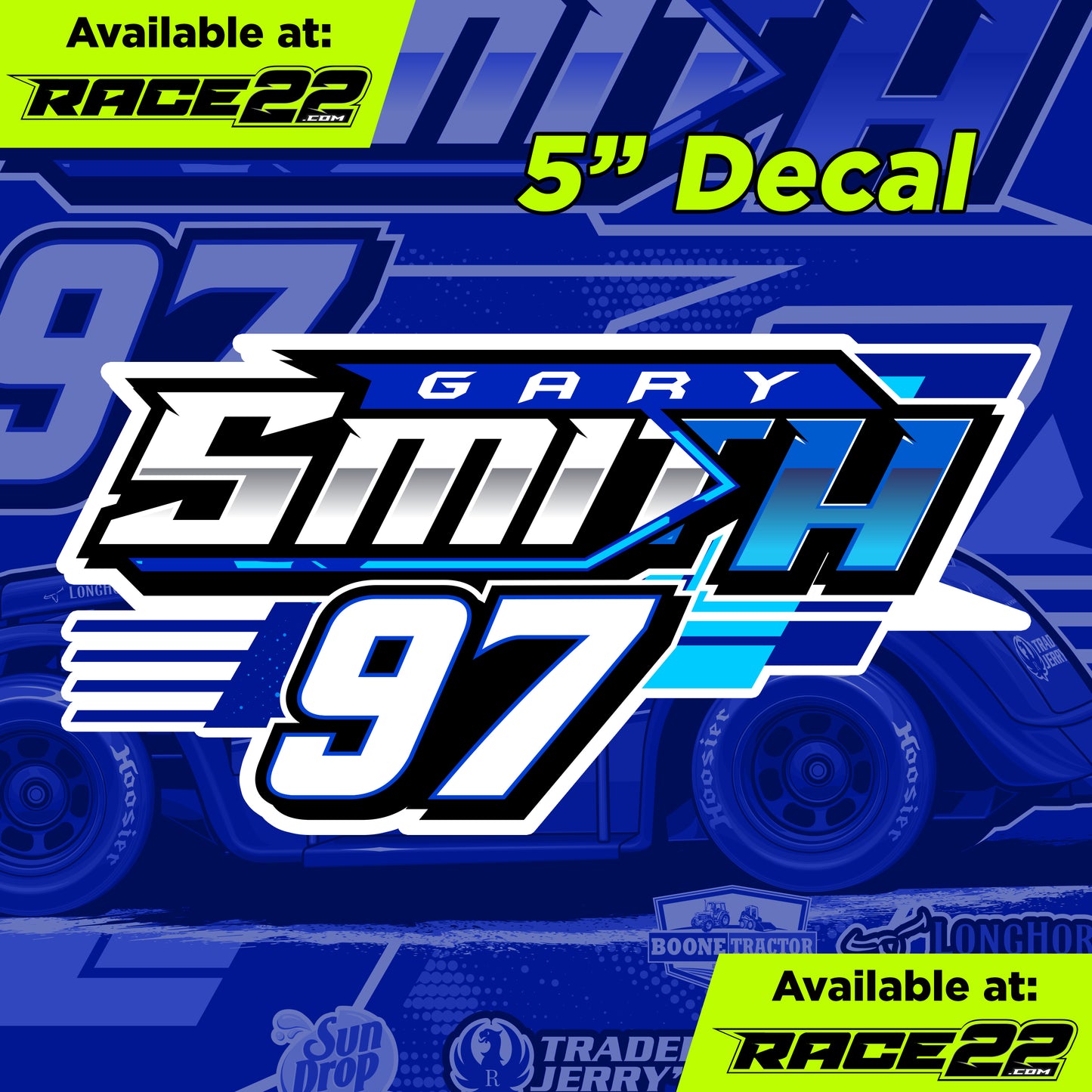 Gary Smith - 2026 Front Design Decal