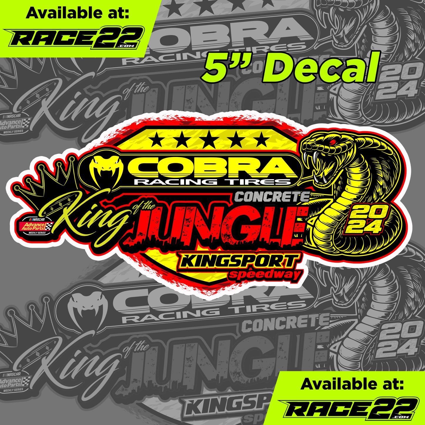 Kingsport Speedway - King of the Concrete Jungle Decal