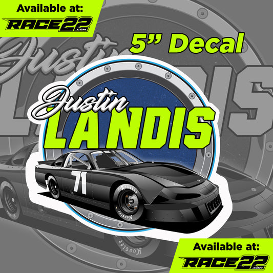 Justin Landis - Car Name Decal