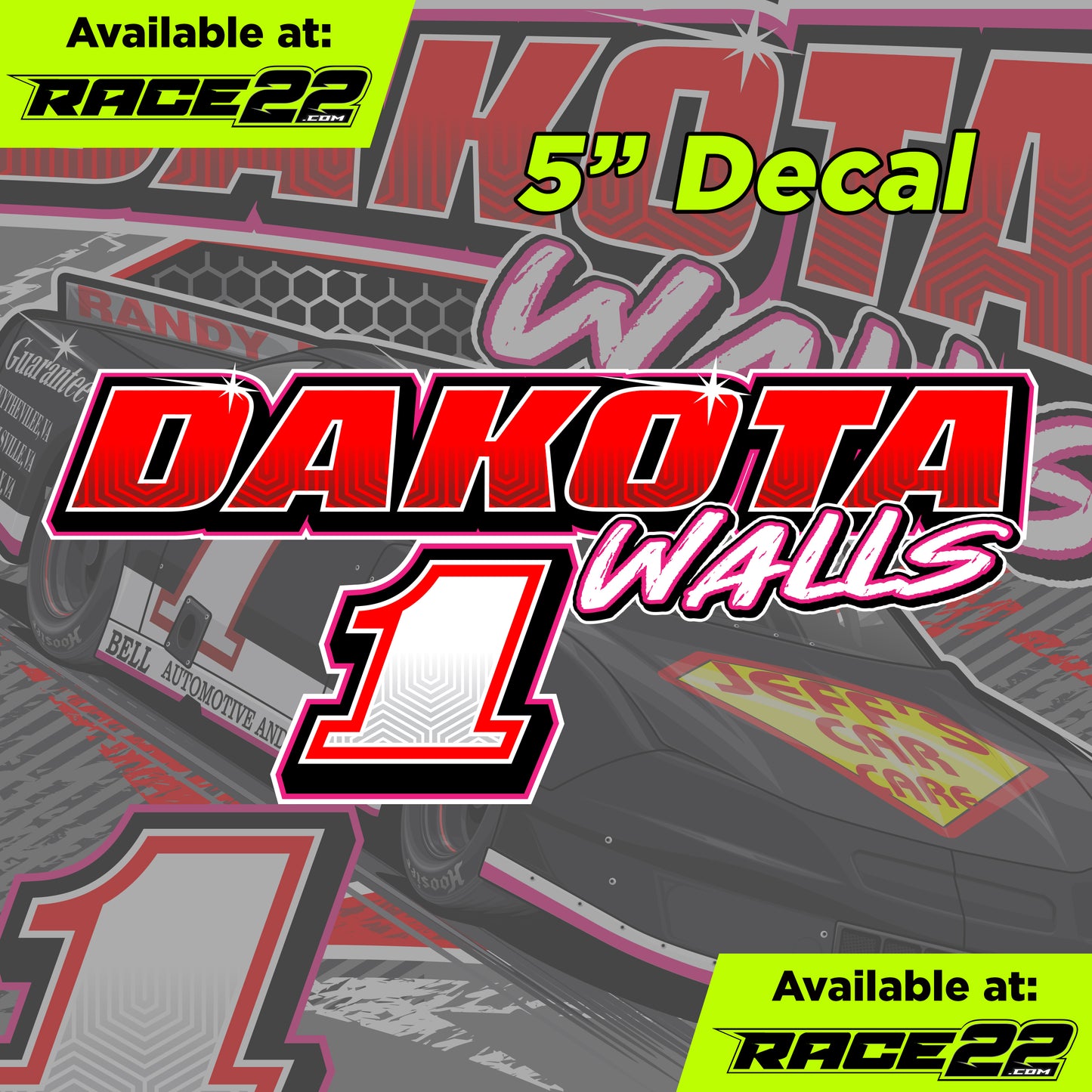 Dakota Walls - Name Number Decal