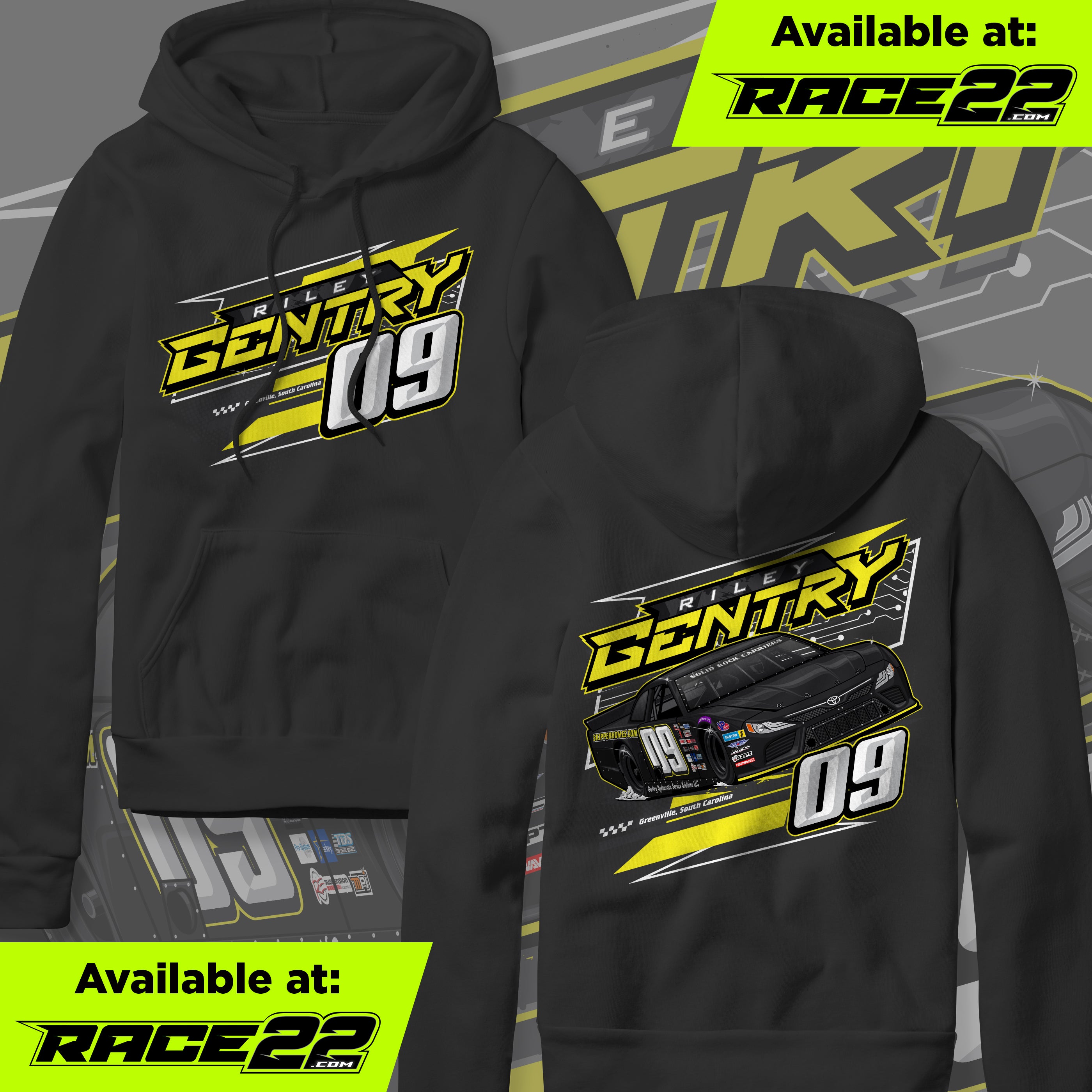 Riley Gentry Racing Riley Gentry - 2025 Design Hoodie – RACE22.com