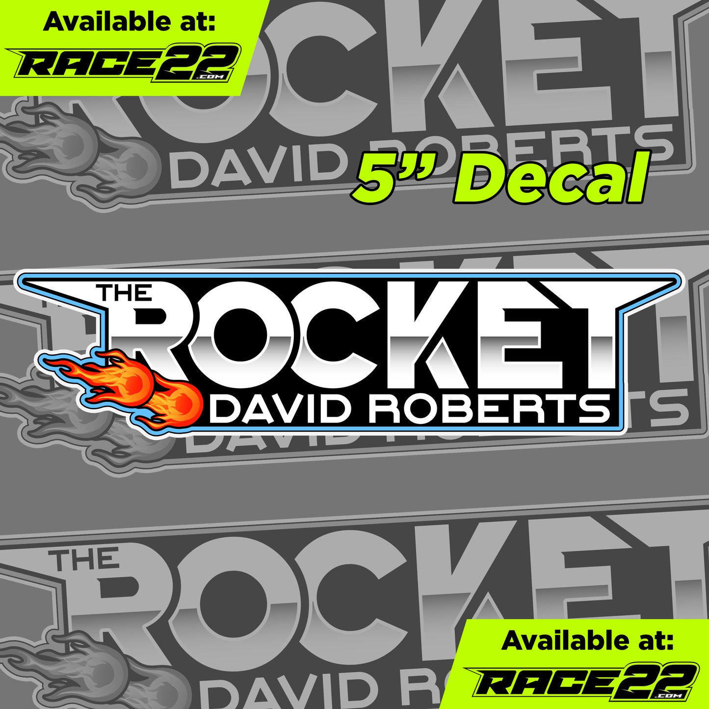 David Roberts - The Rocket Logo Decal