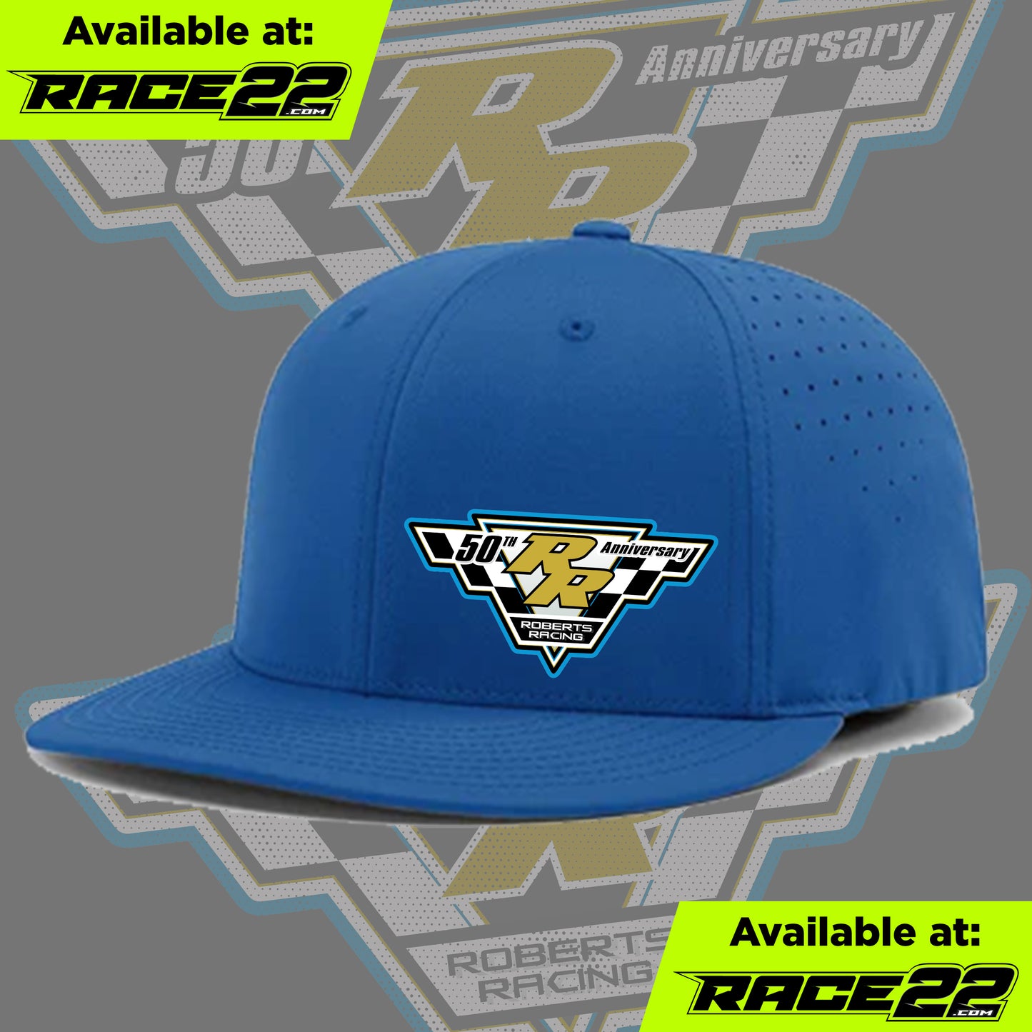 David Roberts - 50th Anniversary Hat Left Logo