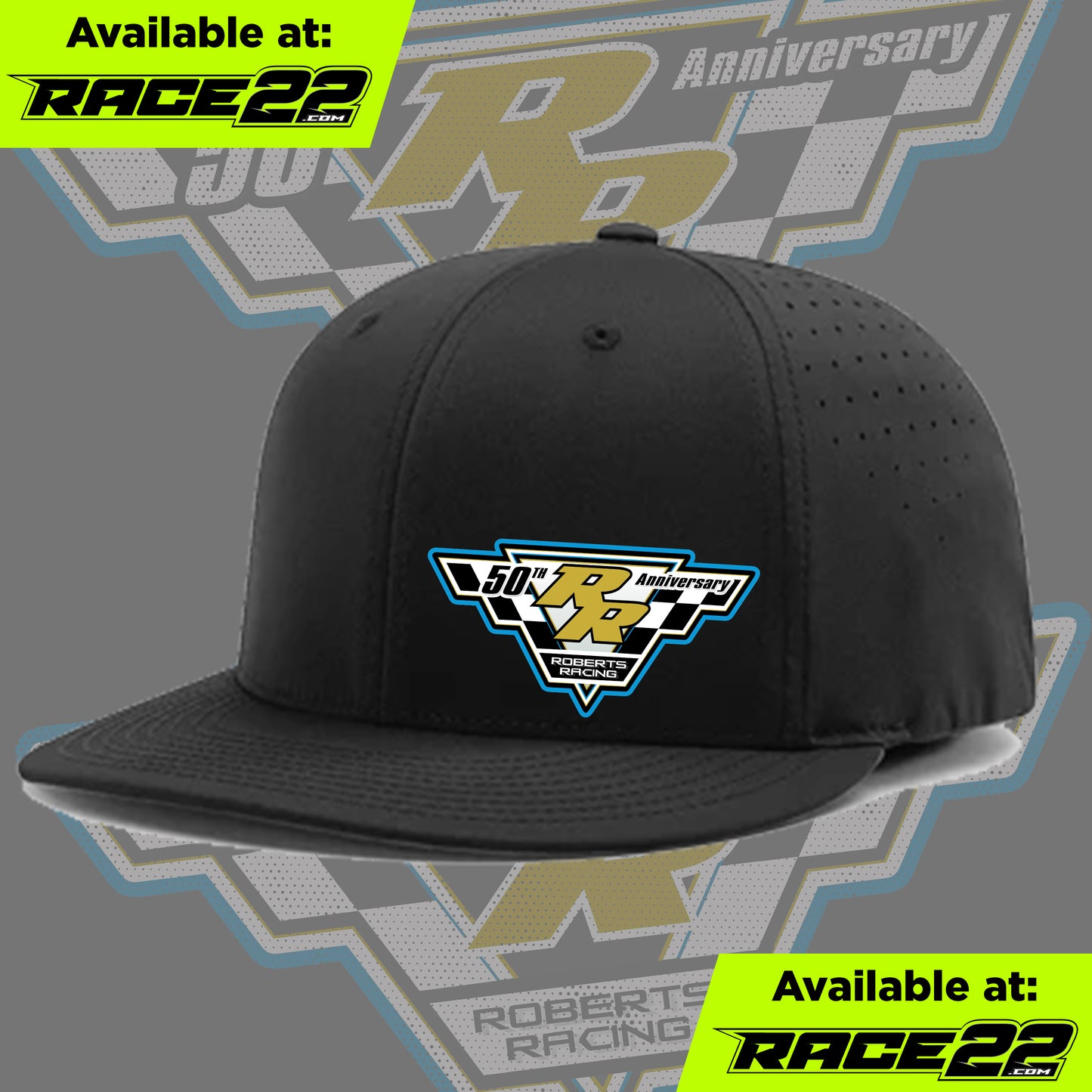 David Roberts - 50th Anniversary Hat Left Logo